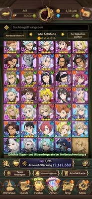 Seven Deadly Sins Grand Cross 12 Mio CC