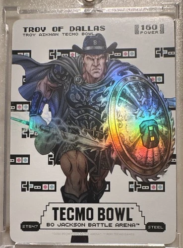 Troy Aikman Tecmo Bowl Bo Jackson Battle Arena Troy of Dallas Sore Thumbs Foil