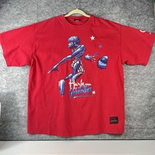 VTG FUBU 2X Harlem Globetrotters Puffy Logo Ltd. Edition 100 Cotton Shirt Men  s