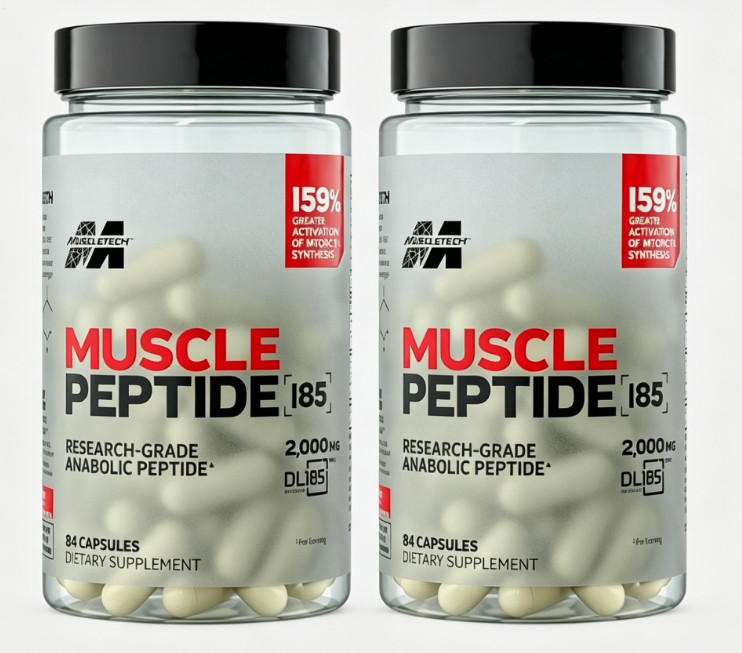 2Pack MuscleTech Muscle Peptide 185 2000mg 84 Capsules Fitness Supplement