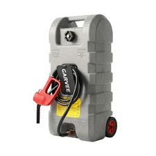 15 Gallon Gas Caddy, Heavy-Duty Gas Can and Fuel Caddy with Manual Fuel Trans...
