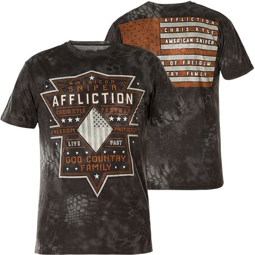 Футболка AFFLICTION футболки CK Rifleman Grau 9990₽