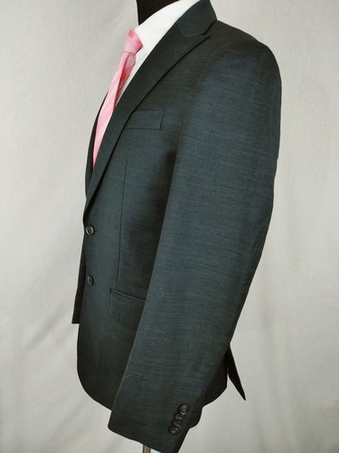 Joseph Abboud Suit Coat Mens 38R Charcoal Gray Wool Two-Button Blazer Jacket - Picture 3 of 16