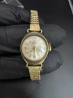 Timex Vintage Manual Wind Mechanical Watch Women Gold-Toned Runs