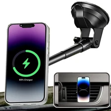 Magnetic Car Phone Holder for Dashboard Windshield Vent Phone Mount with Adju...