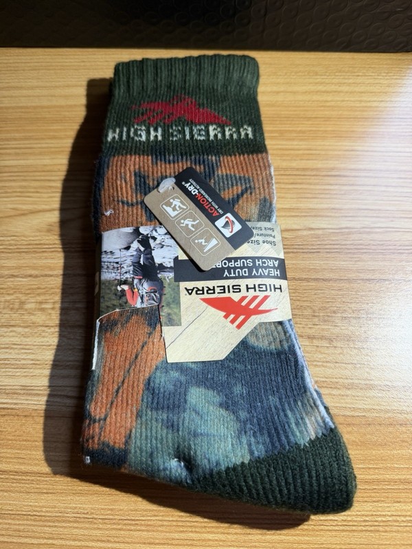 High Sierra Heavy Duty Arch Support Outdoor Socks With Action Dry