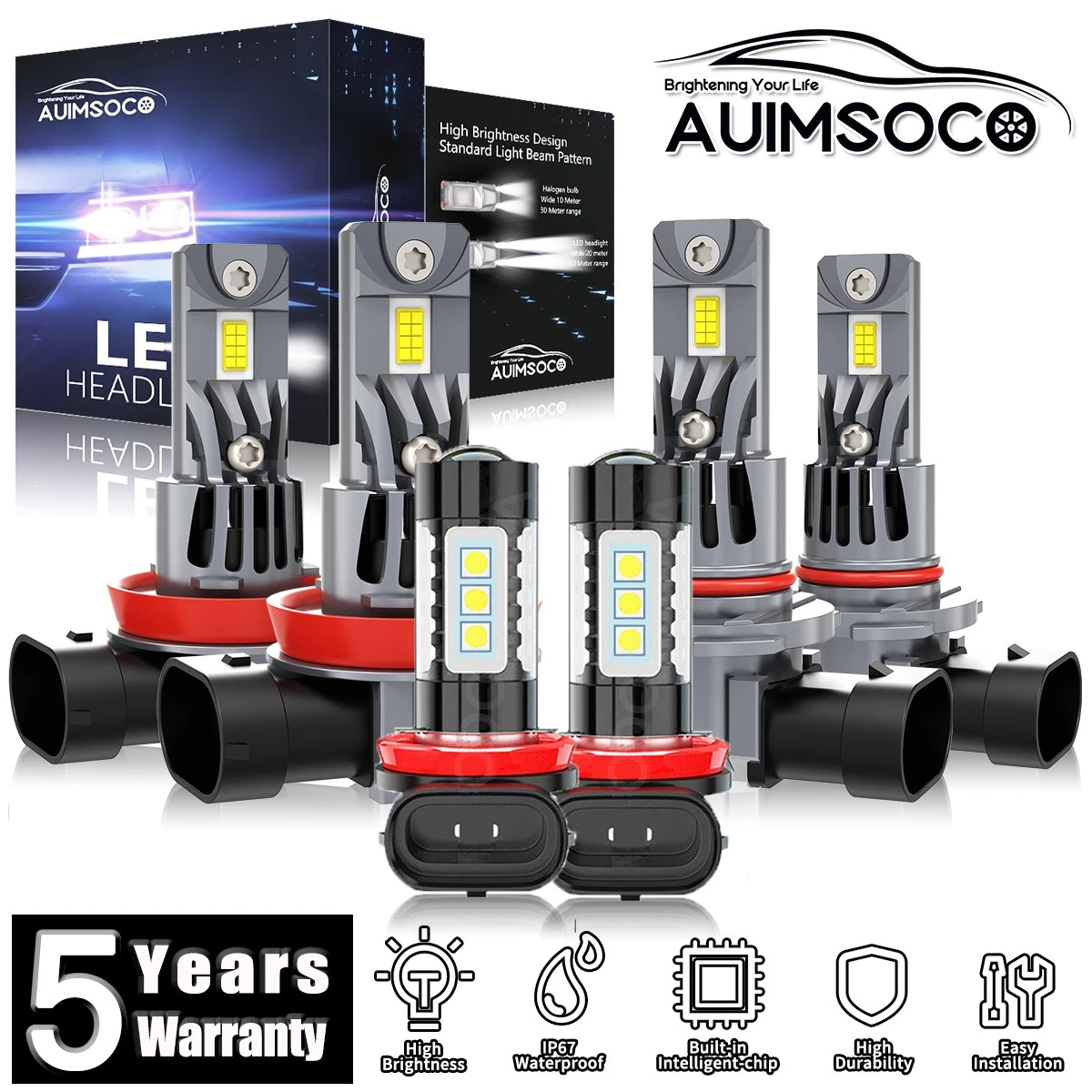 For Lexus ES350 2013-2015 2021 6x LED Headlight Bulbs Hi&Lo Beam Fog Light 6500K
Opens in a new wind