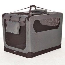 Amazon Basics Portable Foldable Soft Pet Dog Crate Carrier Kennel with Mesh W...
