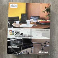 Microsoft Office 2003 Standard Edition w/ License Full Version SEALED RETAIL BOX