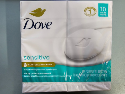 Dove Bar Soap for Sensitive Skin 3.17 oz (Pack of 10)