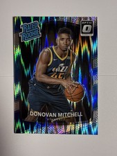 2017-18 Panini Donruss Optic Rated Rookie Card - Donovan Mitchell #188 Shock RC. rookie card picture
