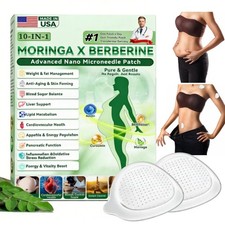 Luxarise Moringa & Berberine 10-IN-1 Advanced Nano Microneedle Slimming Patch