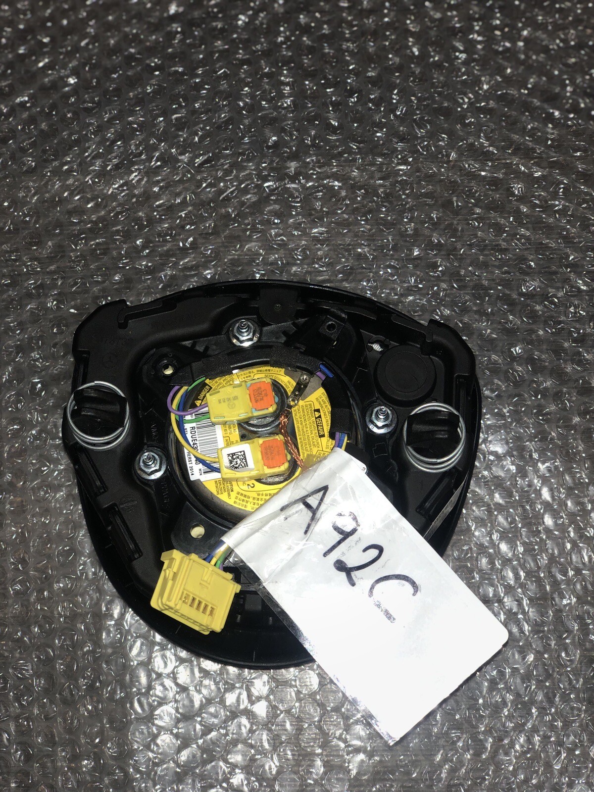 MERCEDES C CLASS W205 2014-21 GENUINE BLACK STEERING WHEEL SRS 