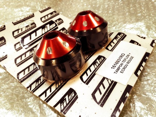 TAMPONS DE PROTECTION MOTOS AU TEFLON WIILS POUR KAWASAKI HONDA SUZUKI VOXAN.... - Photo 2/6
