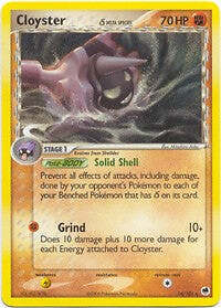 Pokemon EX Dragon Frontiers  14/101 Cloyster Card