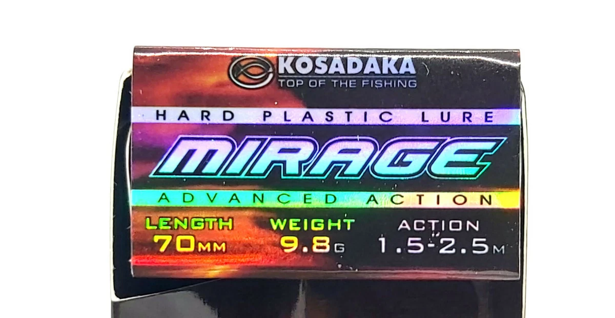 KOSADAKA MIRAGE XD 70F FLOATING FISHING CRANK BAIT LURE 70mm 9.8g DARK HUNTER
