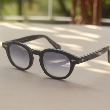 Johnny Depp gray gradient Glasses Men black glasses gray shadow sunglasses LARGE