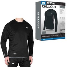 Oxford Chillout Motorrad Basisschicht Motorrad Unterhemd Top Sport schwarz