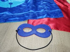 2 boys PRETEND PLAY HALLOWEEN CAPES 1 MASK SUPER HEROES red blue
