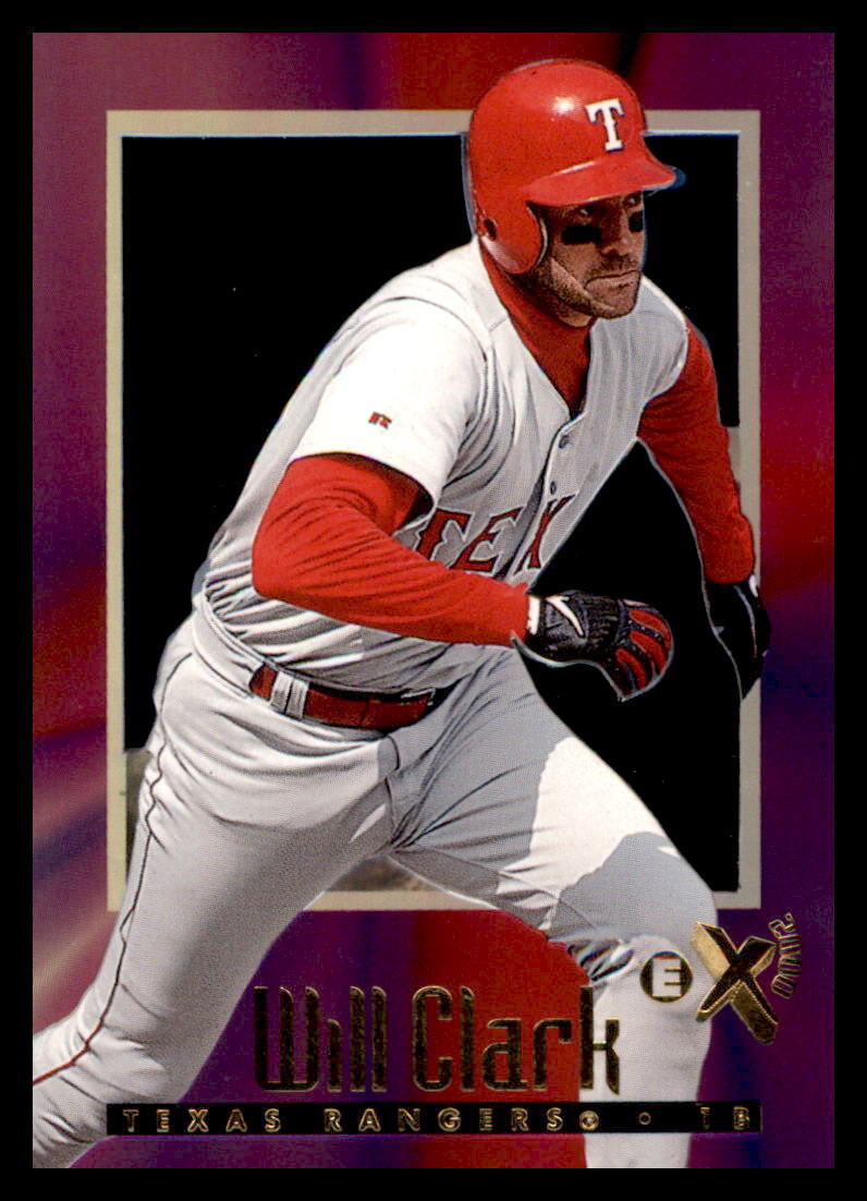 1997 SkyBox E-X2000 #45 Will Clark Texas Rangers