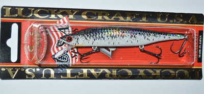 lucky craft lightning pointer 110sp 4.5'' suspending jerkbait crack black