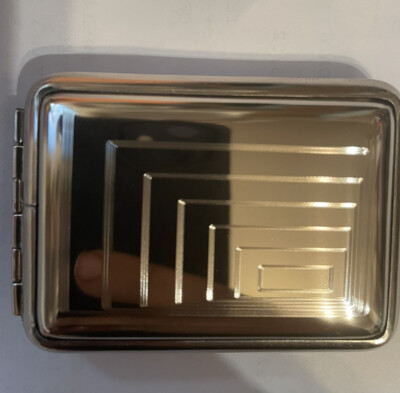 Art Deco German Silver Mannheim Small Rectangle Pill box Pill case