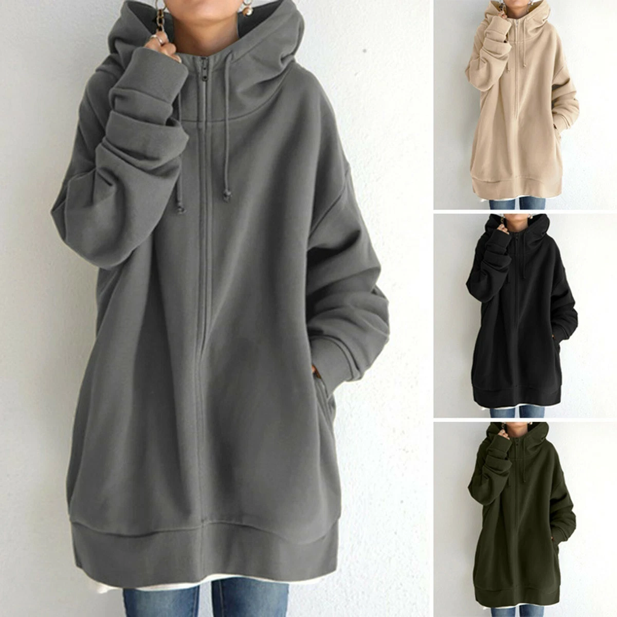 Hoodie zippé oversize new arrivals