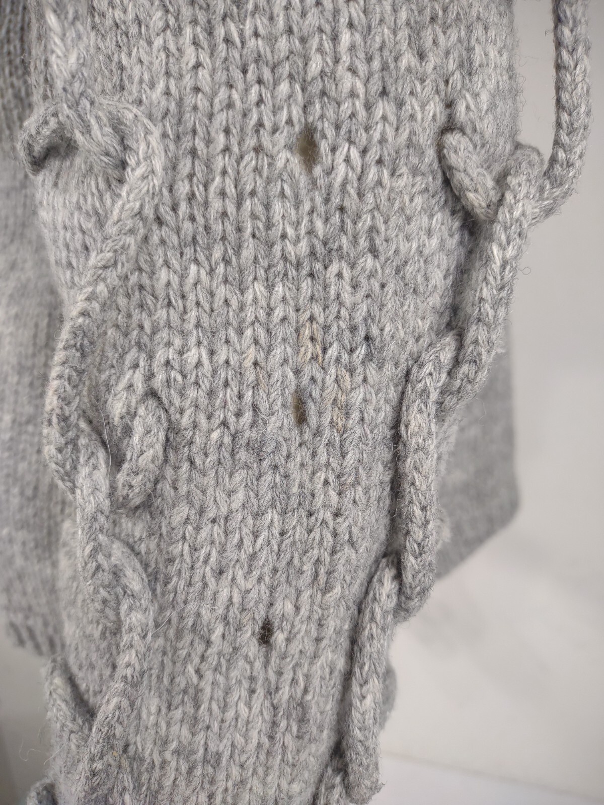 Sundance gray Lambswool blend snap button hooded … - image 9