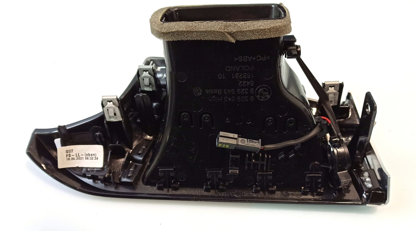 BMW OEM Dashboard decor trim silver oxide Perlglanz Chrome 9329515  