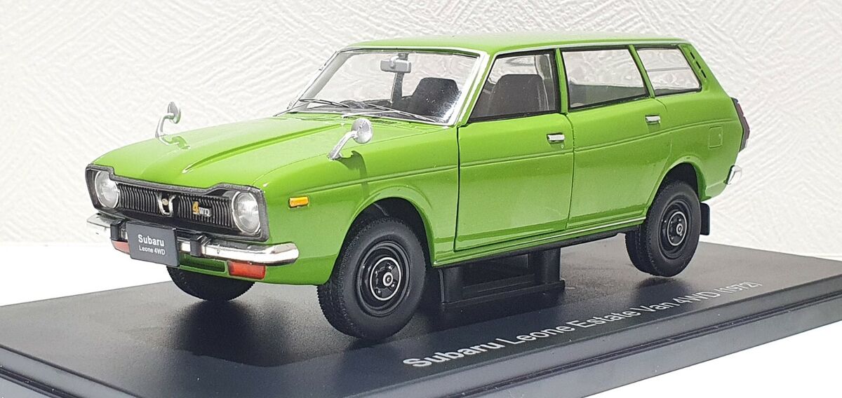 1/24 Hachette 1972 SUBARU LEONE ESTATE VAN 4WD GREEN Japan 1/24 Hachette 1972 SUBARU LEONE ESTATE VAN 4WD GREEN Japan