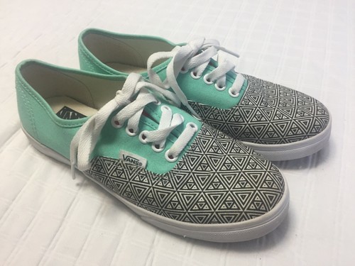 white and mint vans