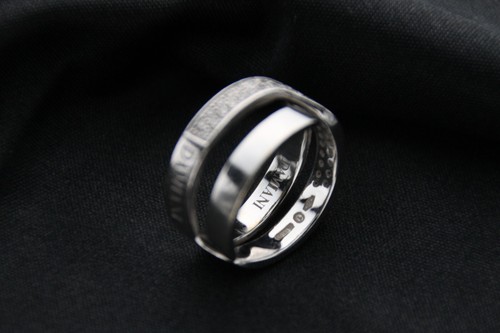 DAMIANI BACI Ring K18 18K 750 White Gold (WG) Diamond US:3.5~4 S0007 - Picture 14 of 15