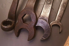 Lot of 4 Vintage Ford Wrenches Auto Tools Made in USA Script Logo