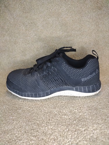 Reebok Work Sneaker Women 6.5 Black ASTM F2413-17 Memory Tech Massage Steel Toe - Picture 4 of 11