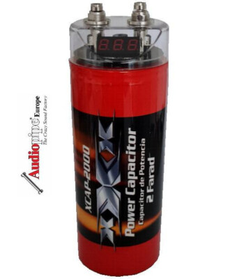 AUDIOPIPE XXX  U.S.A  2 Farad  Kondensator Powercap bis 2500 Watt  NEU TOP