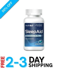 Diphenhydramine Softgels 50mg - 250 Count Sleep Aid for Deep, Restful Nights