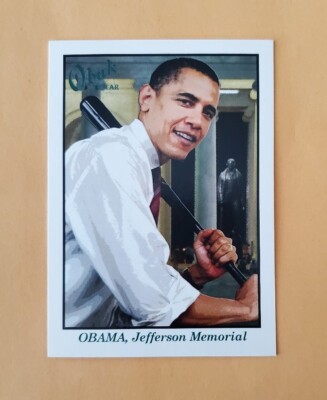 Obama Rookie Card 2009 Tristar Obak Green /25 Barack Obama #O-EX3 Rookie SSP Jefferson ...