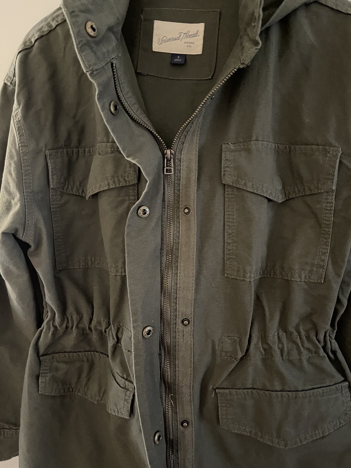 UNIVERSAL THREAD GREEN HOODED JACKET ZIP/SNAP CLO… - image 5