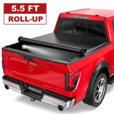 5.5FT Soft Roll Up Truck Bed Tonneau Cover For 2009-2025 Ford F150 F-150