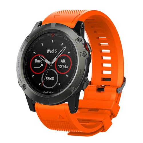 Band For Garmin Fenix 3 5 5S 5X Plus 6X 7 7X Silicone Easy Fit Strap Sport - Bild 14 von 27