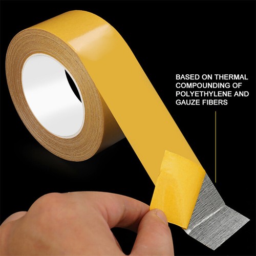 3 Pack Strong Adhesive Doublesided Gauze Fiber Mesh Tape,Waterproof