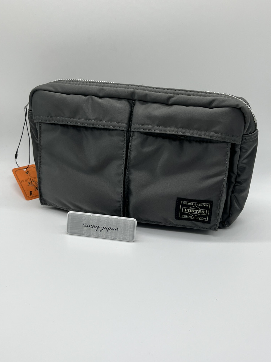 未使用 PORTER TANKER WAIST BAG 622-68723 YOSHIDA PORTER TANKER WAIST BAG 622-68723 (622-78723) Silver