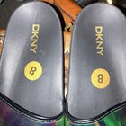 New DKNY Zelena Holographic Colors Women's Pool Slides Sandals Size 8M Beach — photo 9