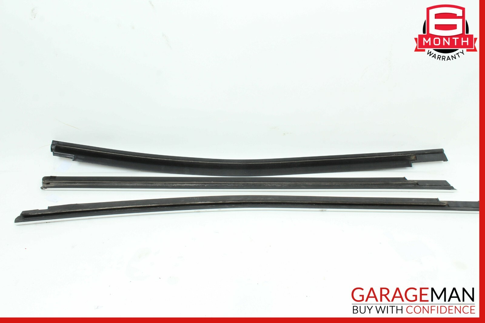 14-17 Maserati Ghibli Rear Exterior Door Chrome Trim Molding Panel Cover Set OEM