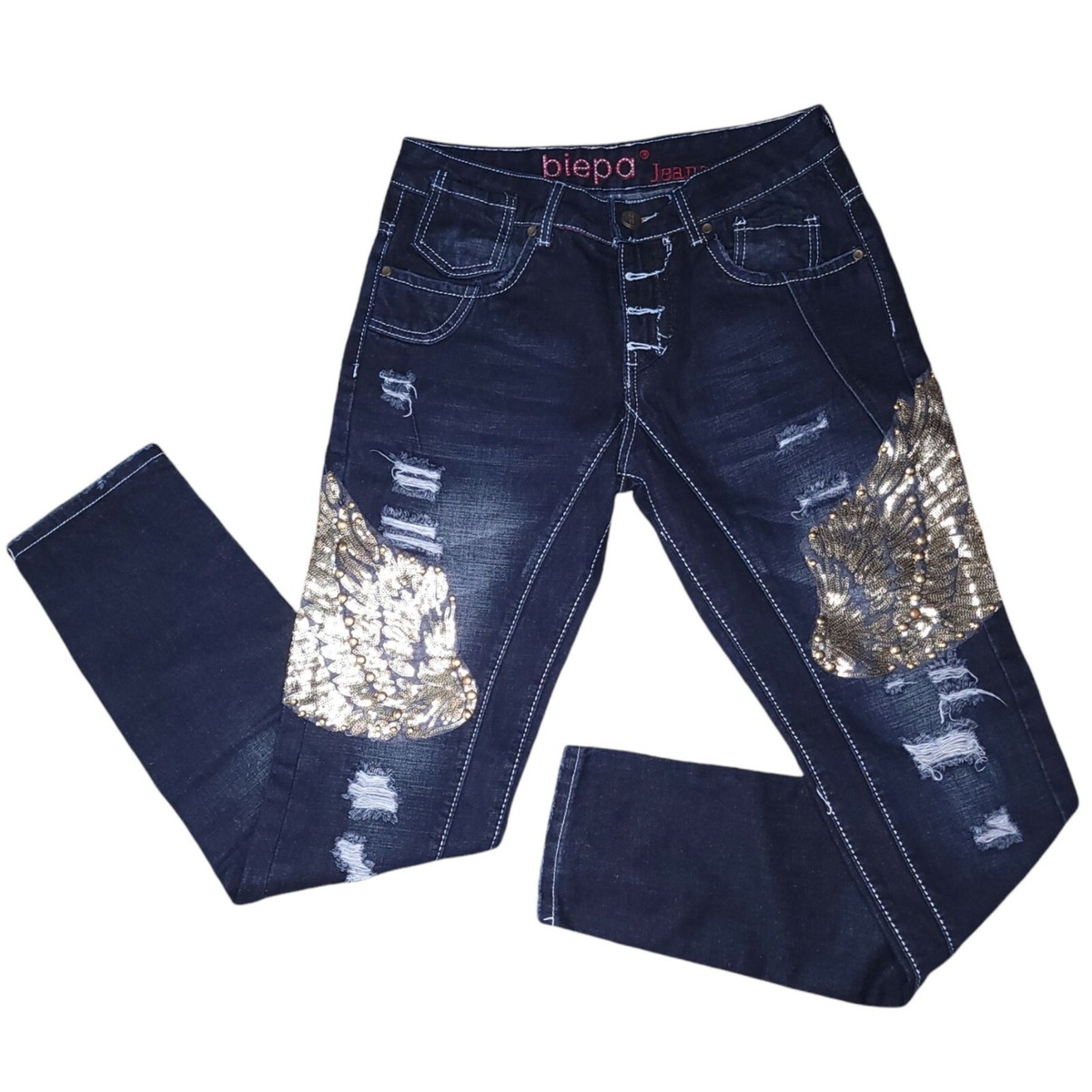 Indiamart Gas Jeans Back Pocket Design Wrangler 32x34 Pants