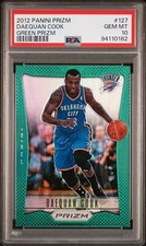 2012 Panini Prizm #127 Daequan Cook Green Prizms PSA 10 Gem Mint POP 1