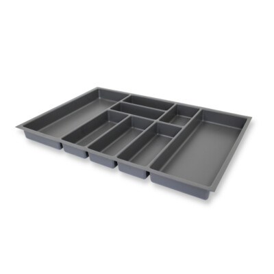 Sedia Concept Besteckeinsatz für 80 cm Nobilia Arcitech-Zargen Kunststoff Grau