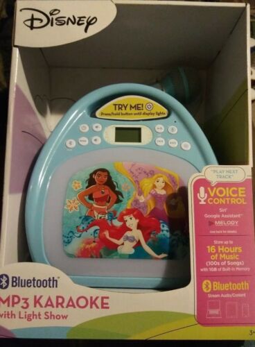 Disney Bluetooth MP3 Karaoke with Light Show - Picture 1 of 8