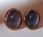 18k Chalcedony Earrings With Clip Protectors, Nice Design 8.28 Gr Spring Clips  — photo 8
