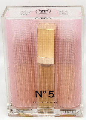CHANEL N°5 TO GO Eau de Toilette 3 x 15ml Travel Purse Spray Set